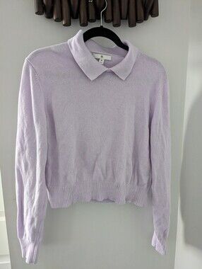 Banana Republic Women's Lavender Polo Collar Sweater - Size US M